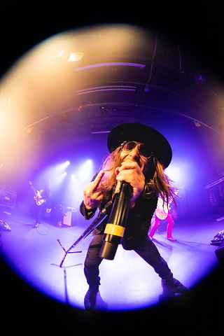 Dirty Honey rocking the stage of Louis' in Saskatoon, SK.