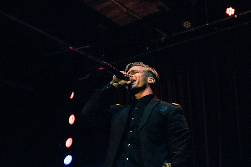 Metal band Toothgrinder performing at The Park Theatre in Winnipeg.