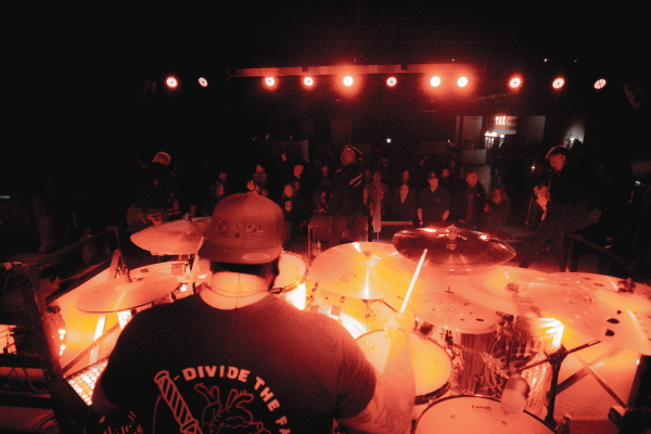 Alt. metal/hard rock band SAUL rocking the TAK Music Venue and treating the Fargo audience to all their hit songs.