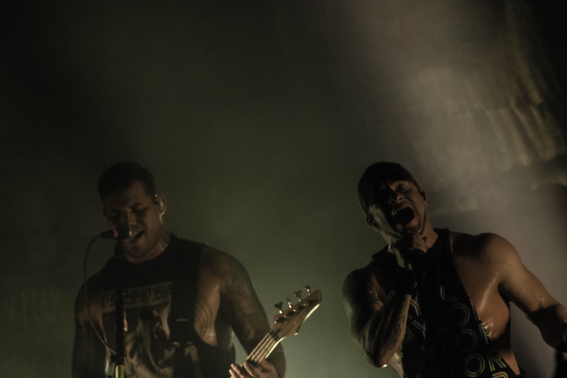 Alternative metal band All That Remains performing at Winnipeg's Park Theatre.