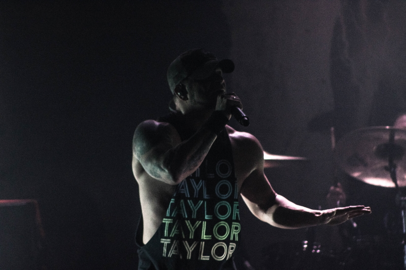 Alternative metal band All That Remains performing at Winnipeg's Park Theatre.