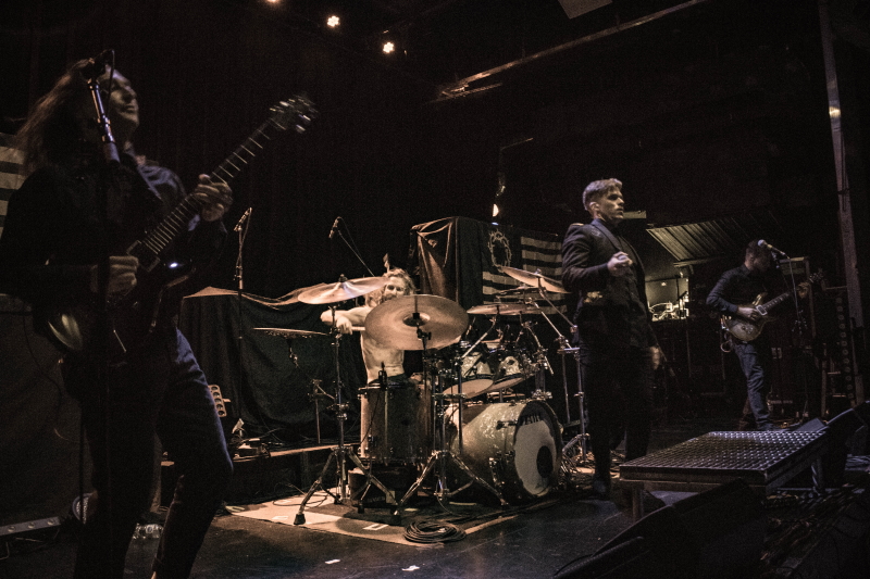Metal band Toothgrinder performing at The Park Theatre in Winnipeg.
