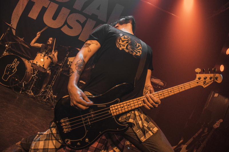 Alberta's hard rock band Royal Tusk performing at The Park Theatre.