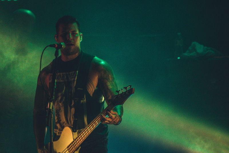 Alternative metal band All That Remains performing at Winnipeg's Park Theatre.