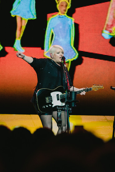 The Chicks live on stage in Winnipeg, MB on September 11, 2023 at the Canada Life Centre.