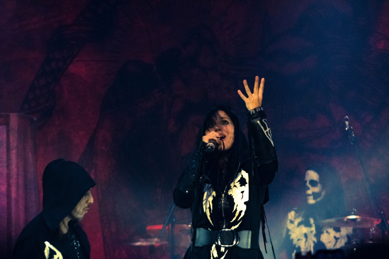 Gothic metal/alternative metal band Lacuna Coil performing at Winnipeg's Park Theatre.