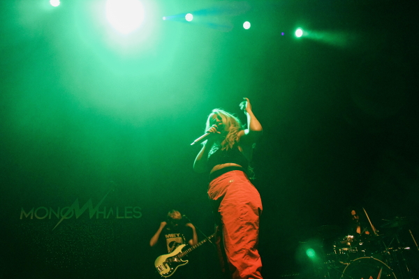 Monowhales performing in Regina, SK at the Conexus Arts Centre.