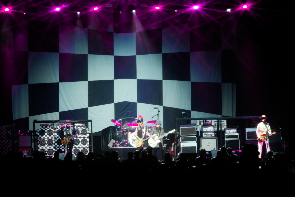 Cheap Trick performing in Regina, SK on the Brandt Centre stage.