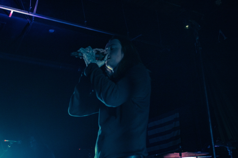 Post-hardcore/metalcore band Bad Omens performing at Winnipeg's Park Theatre.