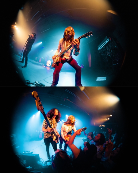 Dirty Honey rocking the stage of Louis' in Saskatoon, SK.
