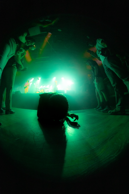 Mac Saturn performing in Saskatoon to a raucous crowd at Louis'.