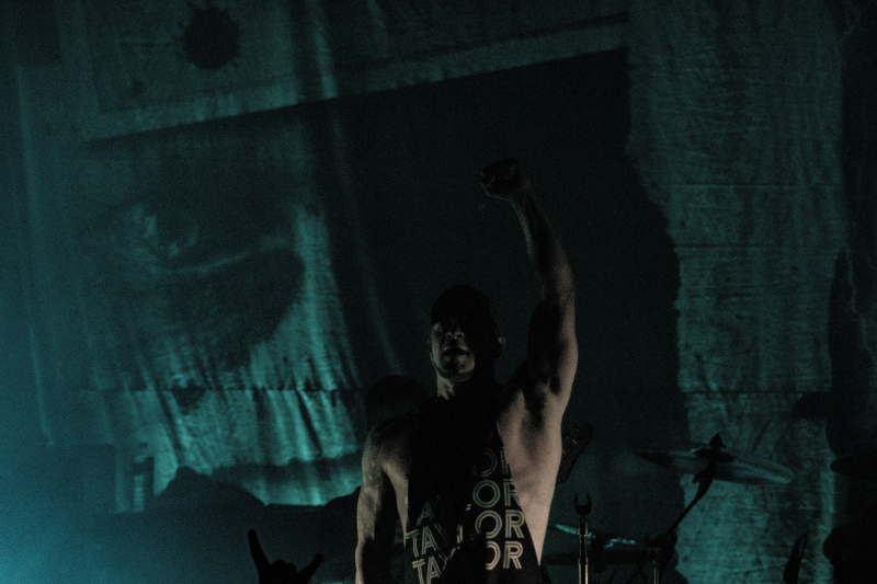 Alternative metal band All That Remains performing at Winnipeg's Park Theatre.