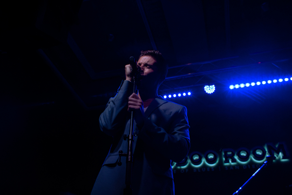 Jake Miller playing a lively set in San Diego at the Voodoo Room at the House of Blues.