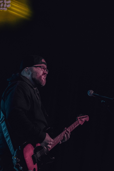 Metal band Divide the Fall tearing down the TAK Music Venue stage.