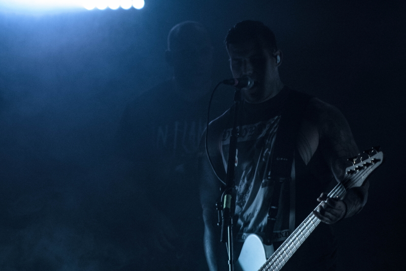 Alternative metal band All That Remains performing at Winnipeg's Park Theatre.