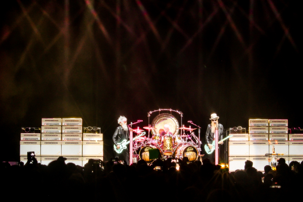 ZZ Top performing in Regina, SK as part of their Spring 2022 Canadian tour.