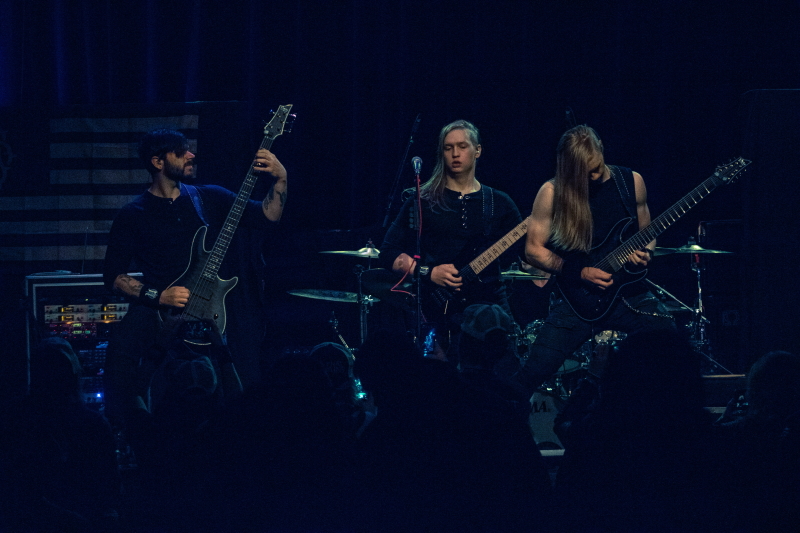 Metal band Uncured performing at The Park Theatre in Winnipeg.