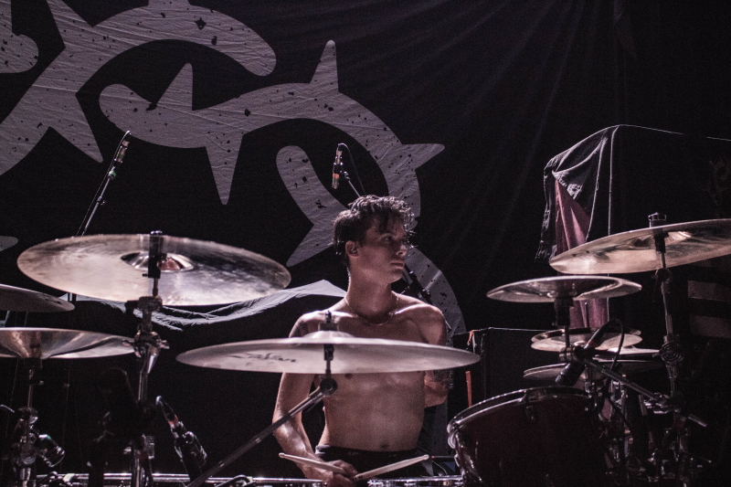 Post-hardcore/metalcore band Bad Omens performing at Winnipeg's Park Theatre.