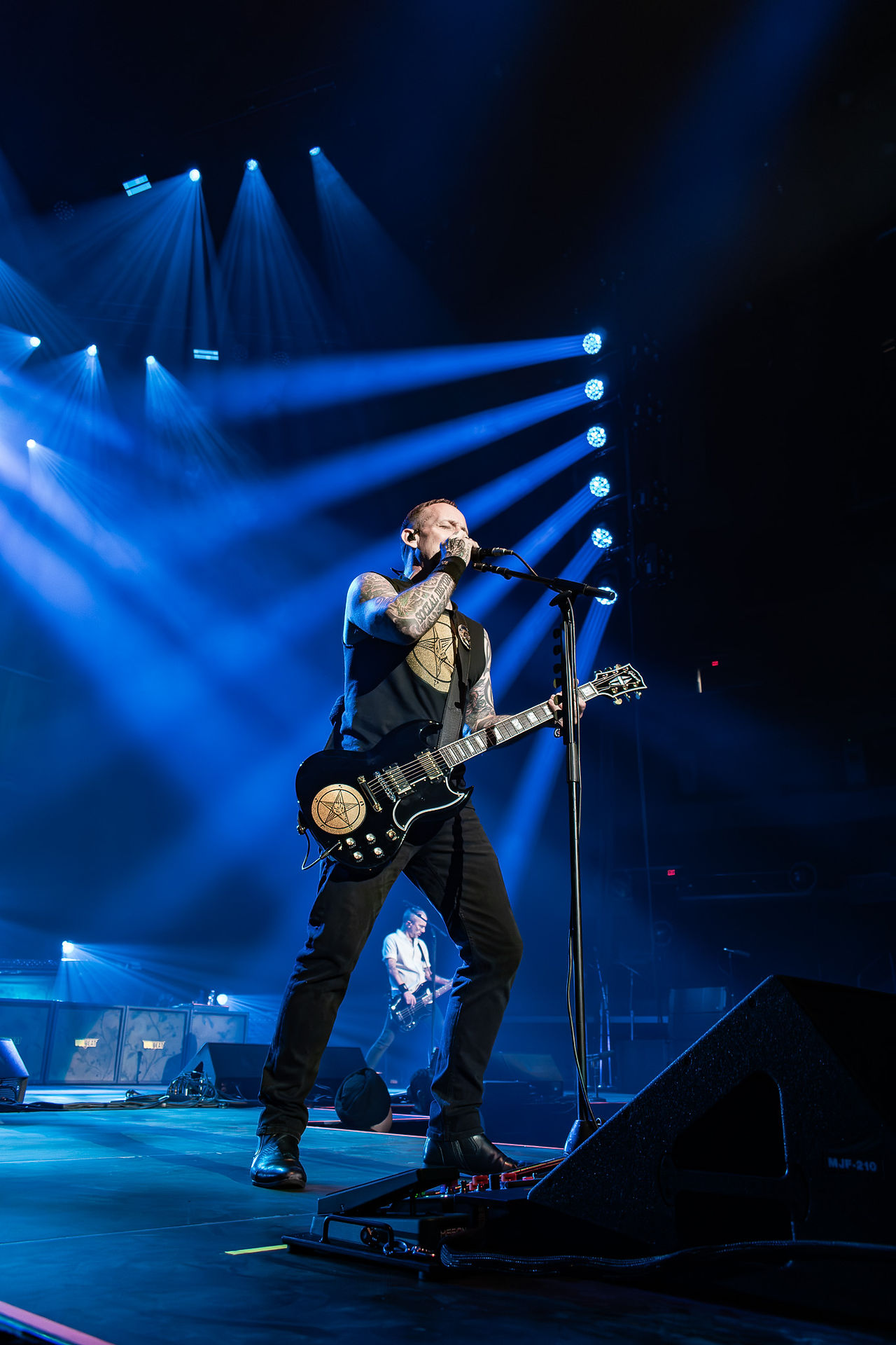 Volbeat performing in Winnipeg on June 13, 2025.