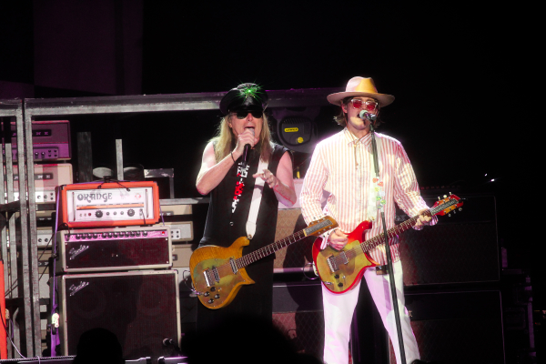 Cheap Trick performing in Regina, SK on the Brandt Centre stage.