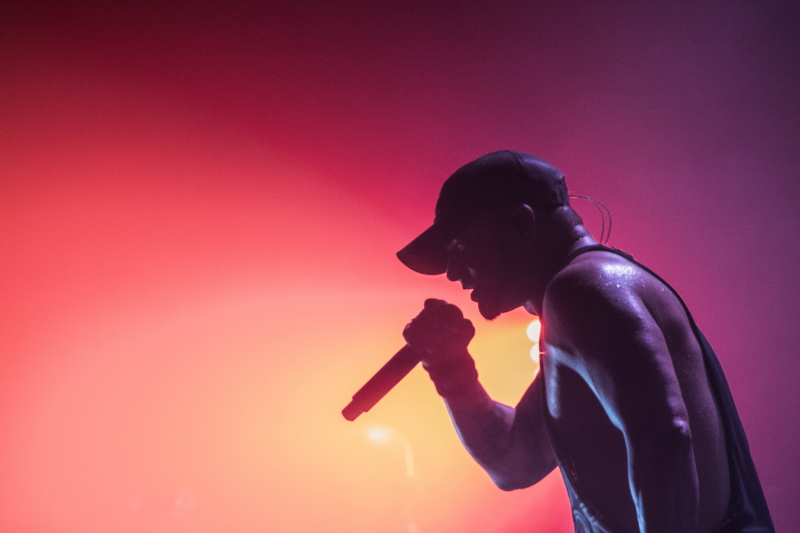 Alternative metal band All That Remains performing at Winnipeg's Park Theatre.