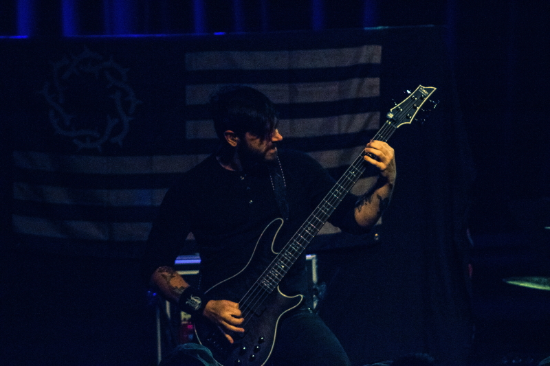 Metal band Uncured performing at The Park Theatre in Winnipeg.