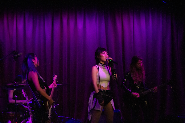 AZRA performing her at her EP release at The Hotel Cafe in Los Angeles on July 28, 2023.