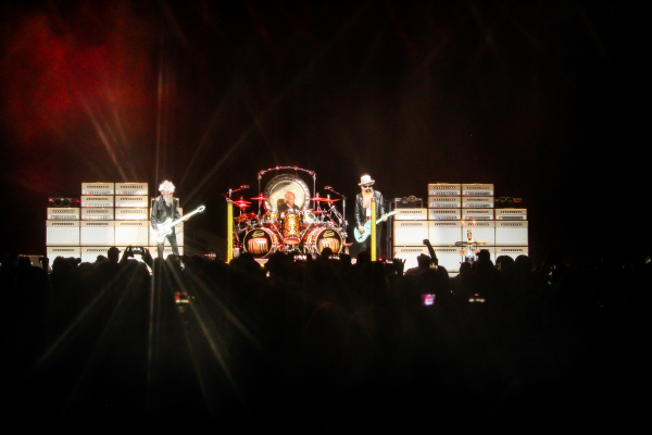 ZZ Top performing in Regina, SK as part of their Spring 2022 Canadian tour.