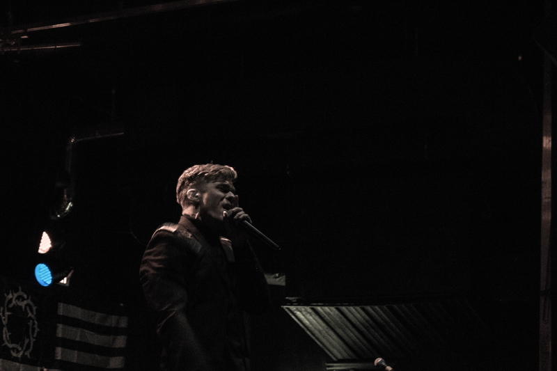 Metal band Toothgrinder performing at The Park Theatre in Winnipeg.