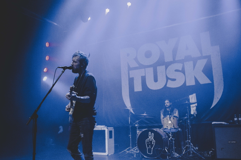 Alberta's hard rock band Royal Tusk performing at The Park Theatre.