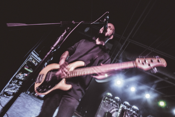 Post-hardcore band VRSTY making their presence known to the Fargo crowd at the TAK Music Venue.