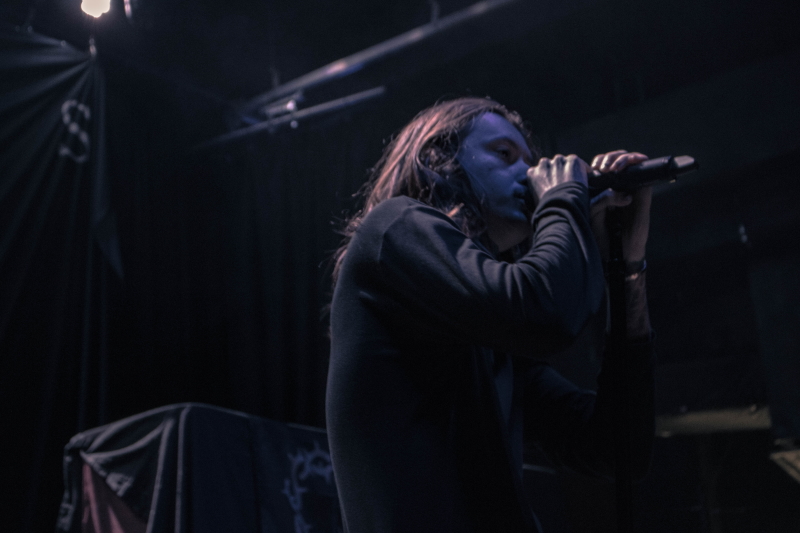 Post-hardcore/metalcore band Bad Omens performing at Winnipeg's Park Theatre.