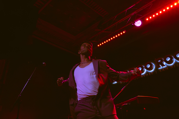 Jake Miller playing a lively set in San Diego at the Voodoo Room at the House of Blues.