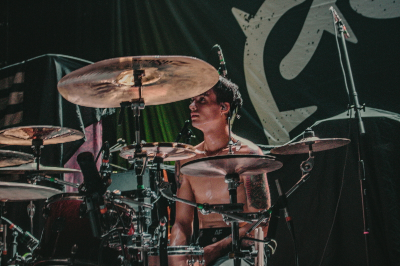 Post-hardcore/metalcore band Bad Omens performing at Winnipeg's Park Theatre.