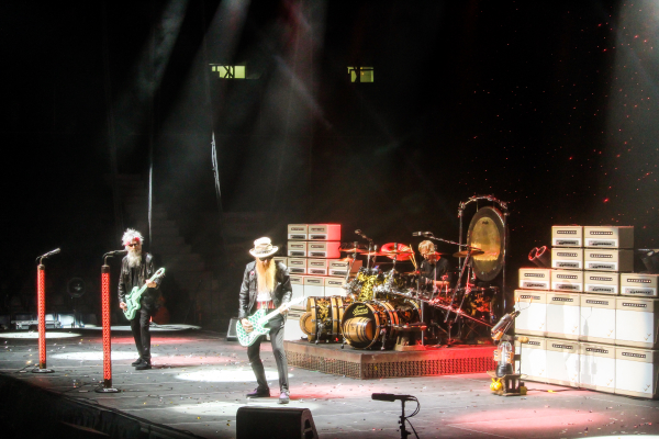 ZZ Top performing in Regina, SK as part of their Spring 2022 Canadian tour.