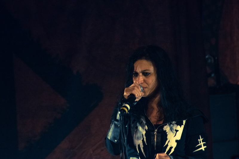 Gothic metal/alternative metal band Lacuna Coil performing at Winnipeg's Park Theatre.