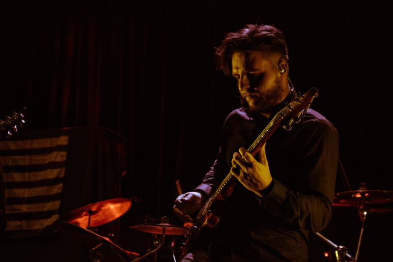 Metal band Toothgrinder performing at The Park Theatre in Winnipeg.