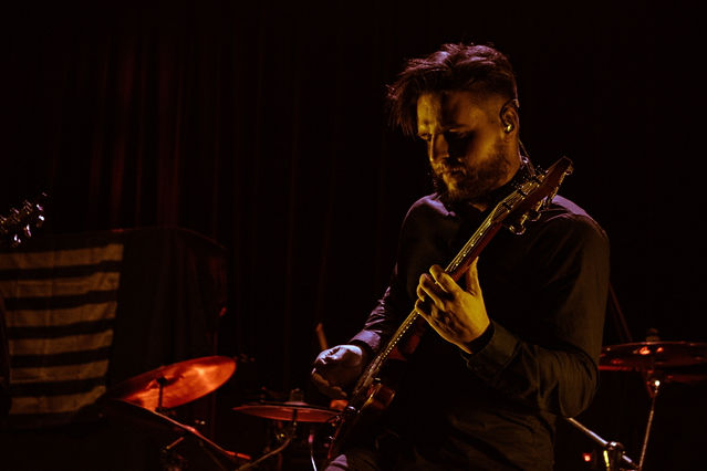 Metal band Toothgrinder performing at The Park Theatre in Winnipeg.