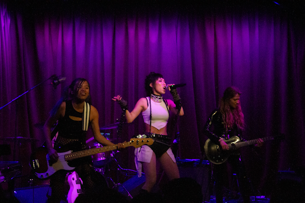 AZRA performing her at her EP release at The Hotel Cafe in Los Angeles on July 28, 2023.