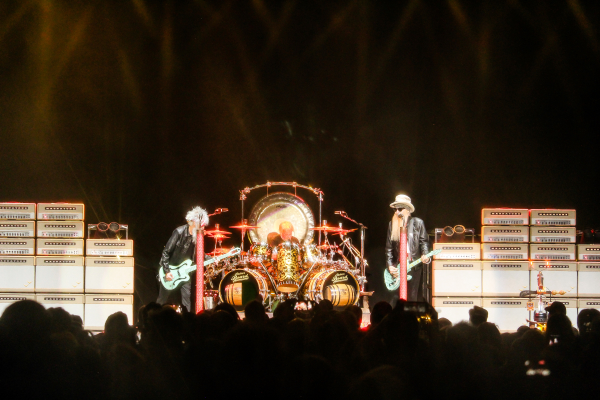 ZZ Top performing in Regina, SK as part of their Spring 2022 Canadian tour.