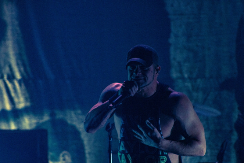 Alternative metal band All That Remains performing at Winnipeg's Park Theatre.