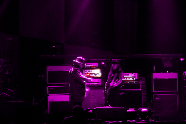 Cheap Trick performing in Regina, SK on the Brandt Centre stage.