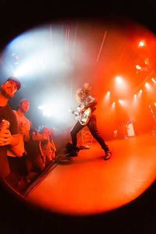 Dirty Honey rocking the stage of Louis' in Saskatoon, SK.