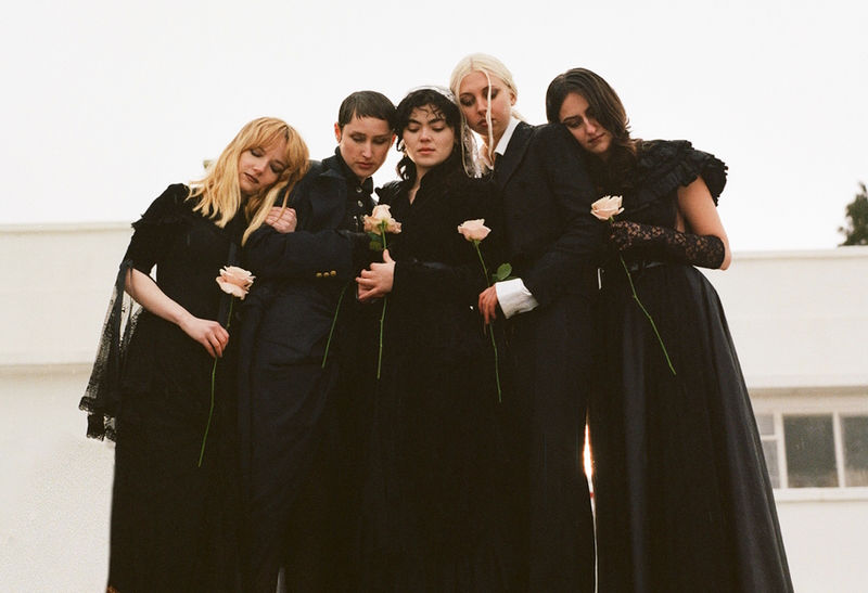 Press photo for The Last Dinner Party, in promotion of their debut single "Nothing Matters."