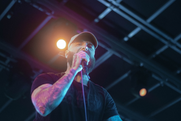 August Burns Red live on stage in Fargo as part of the Through the Thorns Tour