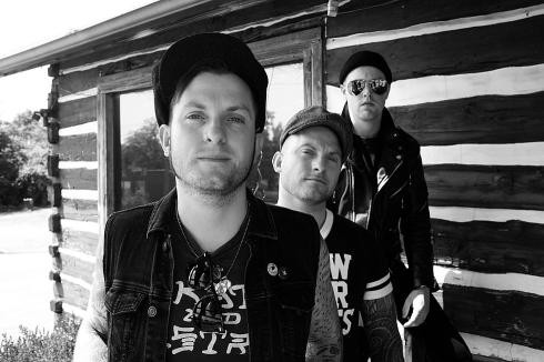 Press photo for the folk-punk trio Blacklist Royals.