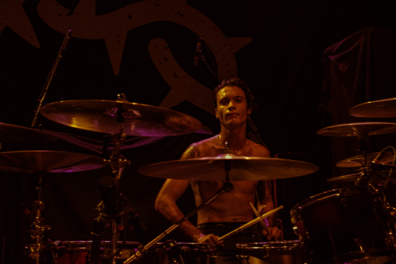 Post-hardcore/metalcore band Bad Omens performing at Winnipeg's Park Theatre.