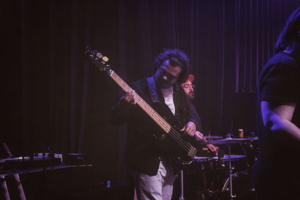 Photo of the Manitoba indie pop artist Lana Winterhalt performing on The Park Theatre stage.