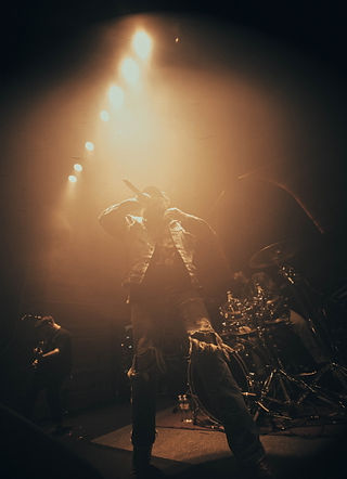 Hardcore band Gideon performing at The Sanctuary in Fargo, ND.
