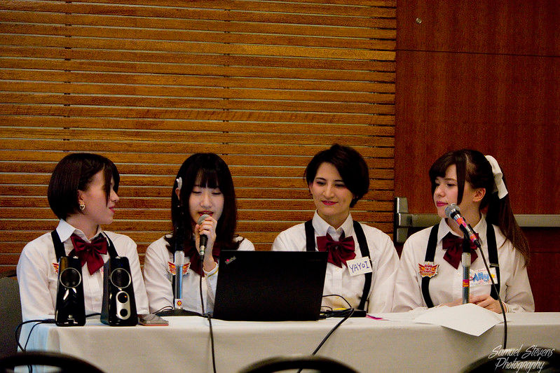 Japanese rock idol unit at a Q&A panel the afternoon perform their concert performance at Ai-Kon Winterfest.
